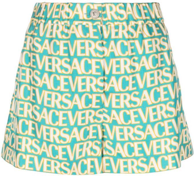 Versace Zijden shorts Blauw
