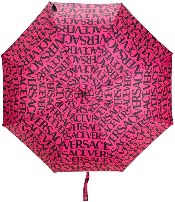 Versace Paraplu met logoprint Roze