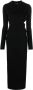 Versace Maxi-jurk met capuchon Zwart - Thumbnail 1