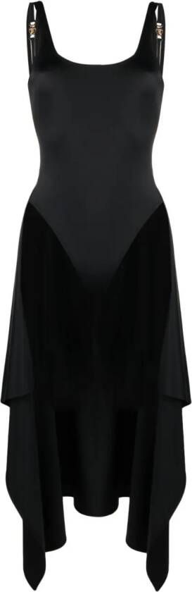 Versace Mouwloze midi-jurk Zwart
