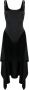 Versace Mouwloze midi-jurk Zwart - Thumbnail 1