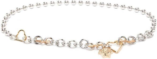 Versace Riem met Medusa amulet Zilver
