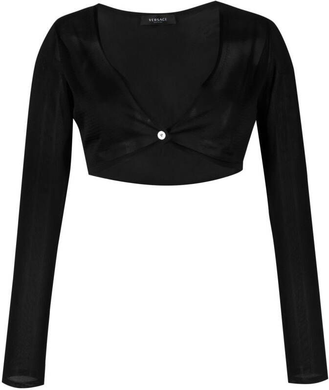 Versace Cropped vest Zwart