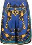 Versace Medusa Saddle zijden shorts Blauw - Thumbnail 1