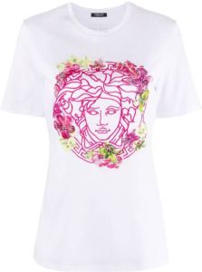 Versace Medusa cotton T-shirt Wit