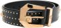 Versace Medusa Heritage riem met studs Zwart - Thumbnail 1