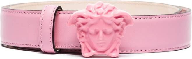Versace Leren riem Roze