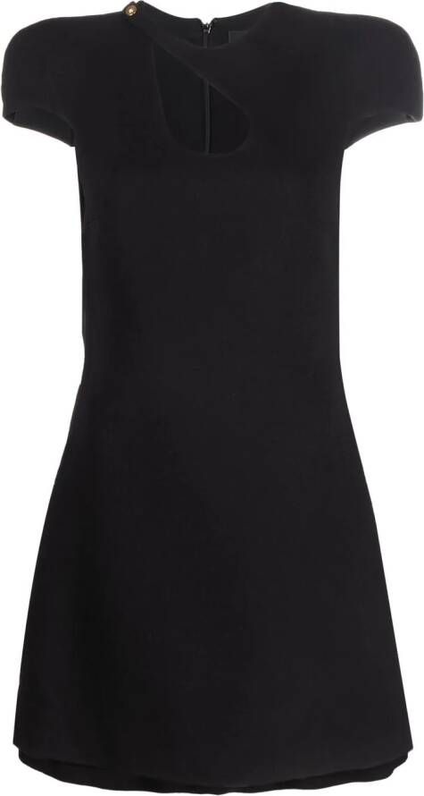 Versace Mini-jurk met uitgesneden detail Zwart
