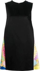 Versace Mini-jurk met vlakken Zwart