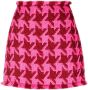 Versace Mini-rok met pied-de-poule print Roze - Thumbnail 1