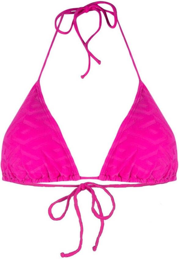 Versace Triangel bikinitop Roze
