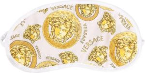 Versace Oogmasker met Medusa print Wit