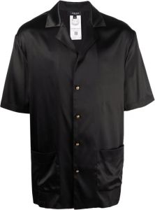 Versace Overhemd met korte mouwen Zwart