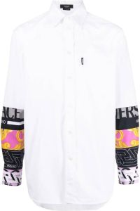 Versace Overhemd met patchwork Wit