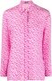 Versace Overhemd met print Roze - Thumbnail 1