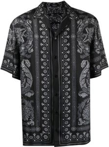 Versace Overhemd met print Zwart