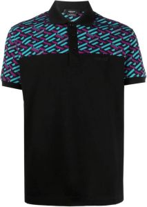 Versace Poloshirt met logoprint Zwart
