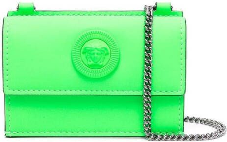 Versace Portemonnee met ketting Groen