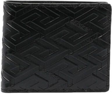 Versace Portemonnee met monogram Zwart