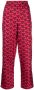 Versace Pyjamabroek met logoprint Rood - Thumbnail 1