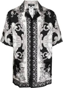 Versace Pyjamatop met barokprint Zwart