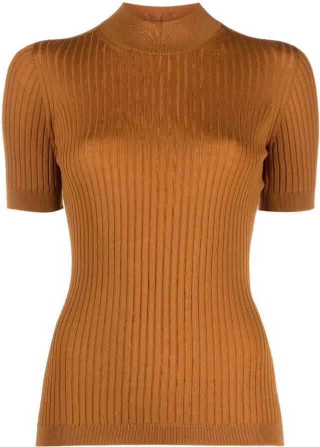 Versace Ribgebreide trui Oranje