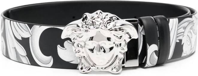 Versace Riem met Medusa gesp Zwart