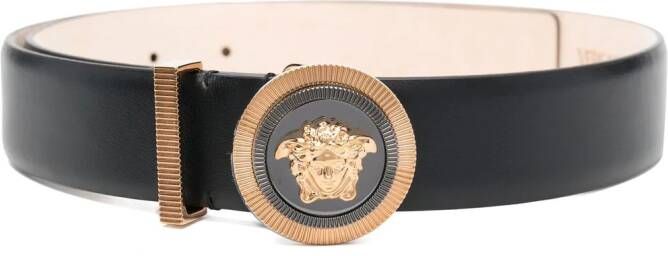 Versace Riem met Medusa patroon Zwart