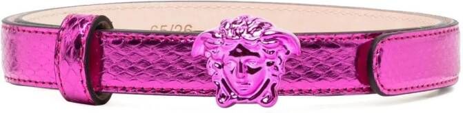 Versace Riem met Medusa plakkaat Paars