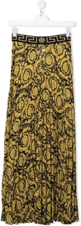 Versace Rok met bloemenprint Zwart