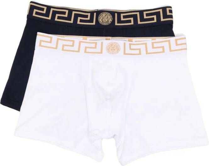 Versace Set van twee boxershorts Wit