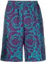 Versace Shorts met borduurwerk Blauw - Thumbnail 1