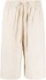 Versace Barocco Silhouette chambray shorts Beige - Thumbnail 1