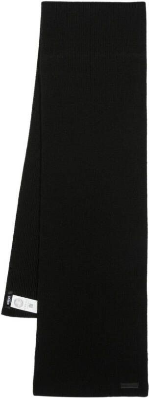 Versace Sjaal met logopatch Zwart