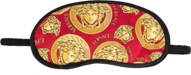 Versace Slaapmasker met Medusa print Rood