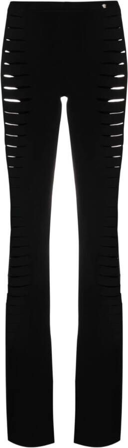 Versace Flared broek Zwart