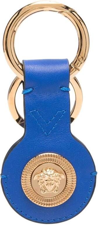 Versace Sleutelhanger met Medusa plakkaat Blauw