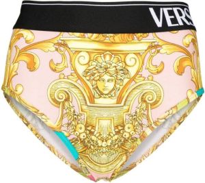 Versace Slip met barokprint Goud