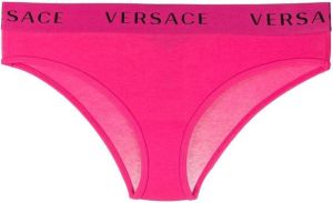 Versace Slip met logoband 1PF00 FUXIA