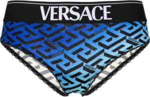 Versace Slip met logoband Blauw