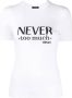 Versace T-shirt met tekst Wit - Thumbnail 1