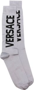Versace Sokken met intarsia logo Grijs