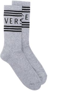 Versace Sokken met logo Grijs
