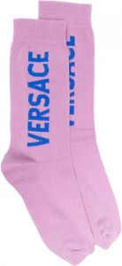 Versace Sokken met logo Paars