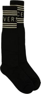 Versace Sokken met logoprint Zwart