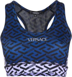 Versace Sport-bh met colourblocking Blauw