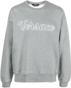 Versace Sweater met logo Grijs