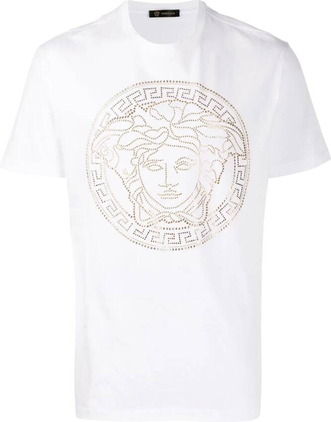 Versace Sweater met Medusa motief Wit