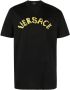 Versace Seashell Baroque katoenen T-shirt met print Zwart - Thumbnail 1