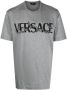 Versace T-shirt met logoprint Grijs - Thumbnail 1